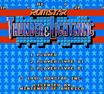 Thunder & Lightning (USA) screen shot title